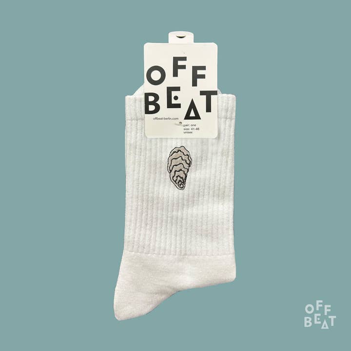 Geborduurde Oester sokken I Groothandel voor wholesale door Offbeat