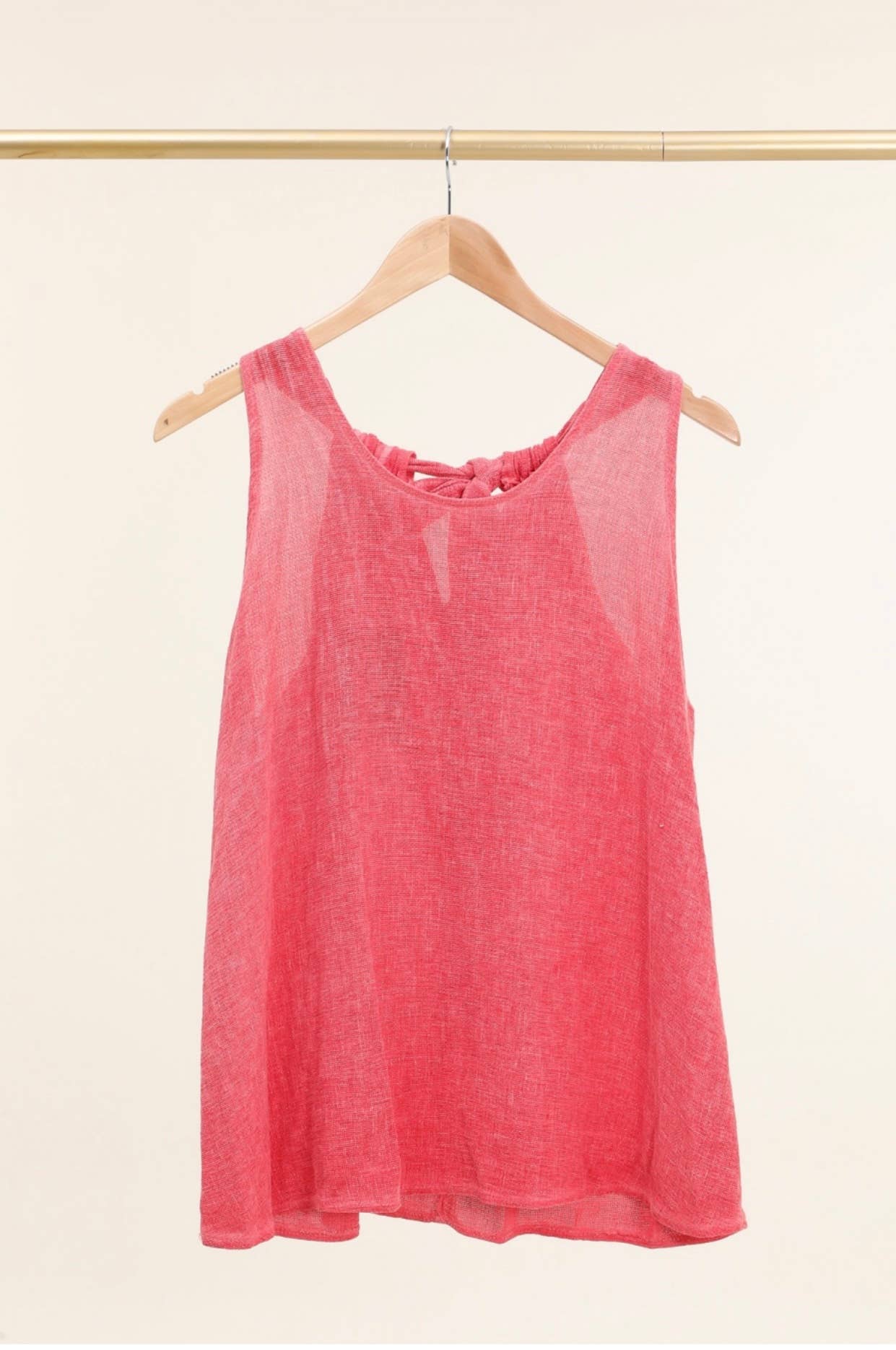 LÉA & LUC - Vente Débardeur – femme - Débardeur en 50% coton et 50% Lin REF. 91685