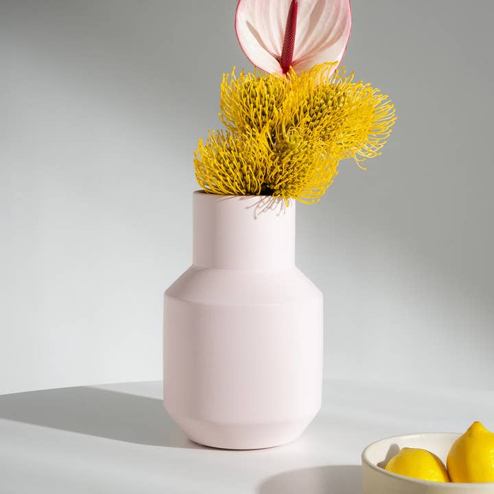 Sado vaso rosa chiaro in ceramica fatto a mano per la vendita all'ingrosso da parte di o cactuu