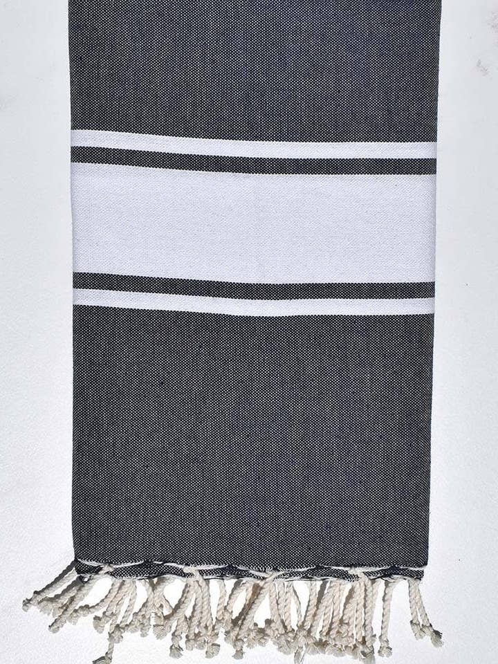 Midnight blue classic fouta for wholesale by Fouta Tunisia