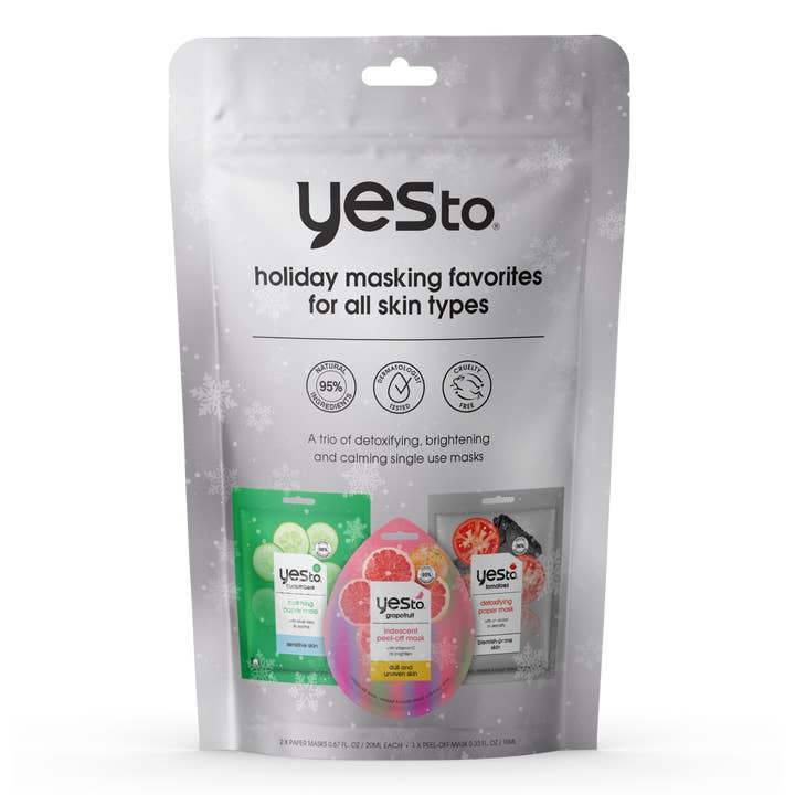 Yes To - Wholesale Skincare Face Mask - Yes To Holiday Masking Favorites Christmas Gift Set