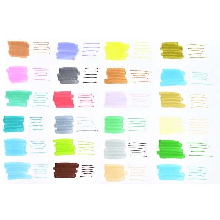 Peter Pauper Press - Wholesale Marker - Studio Series Dual-Tip Pastel Markers (Set of 24)3