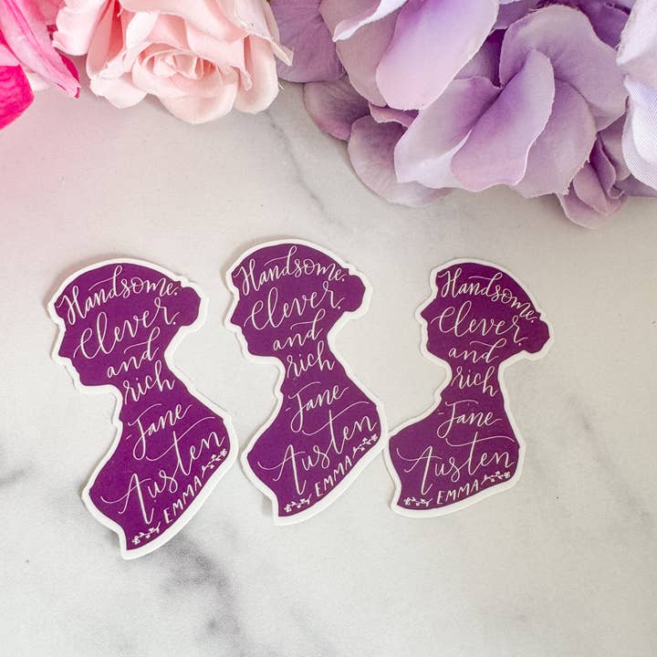 Wildflower Paper Company - Wholesale Sticker - Jane Austen Emma Quote Literary Sticker Decal 1