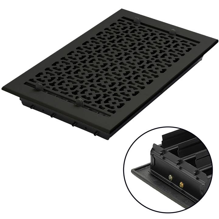 Ventilação de SUPRIMENTO DE AR de 8 “x 14" com persiana de aço destacável por atacado de Registers and Hardware Hub Inc.