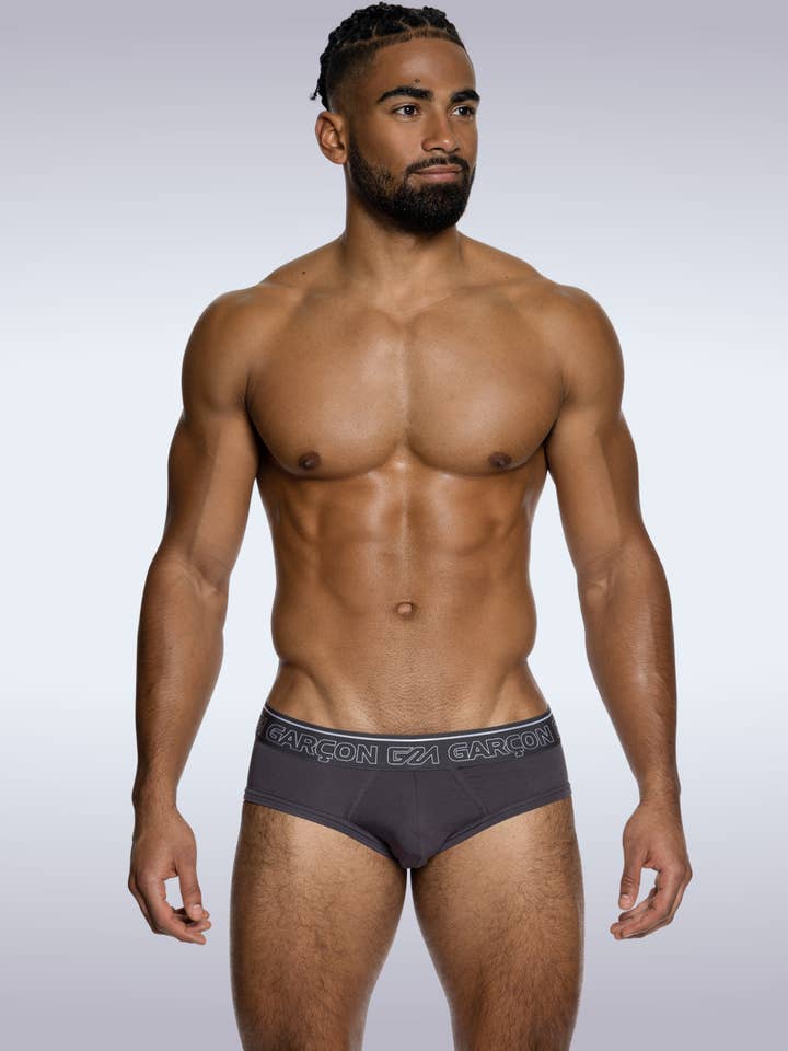 Grey Bamboo Briefs for wholesale by GARCON® Underwear