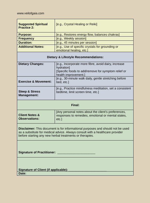 Veil of Gaia – wholesale Herbs – Emailed Herbal Consultations with Remedy2