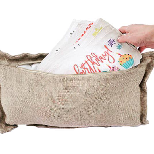 PillowPanels - Wholesale Throw/Decorative Pillow - BURLAP: PILLOW ONLY (with insert) 3