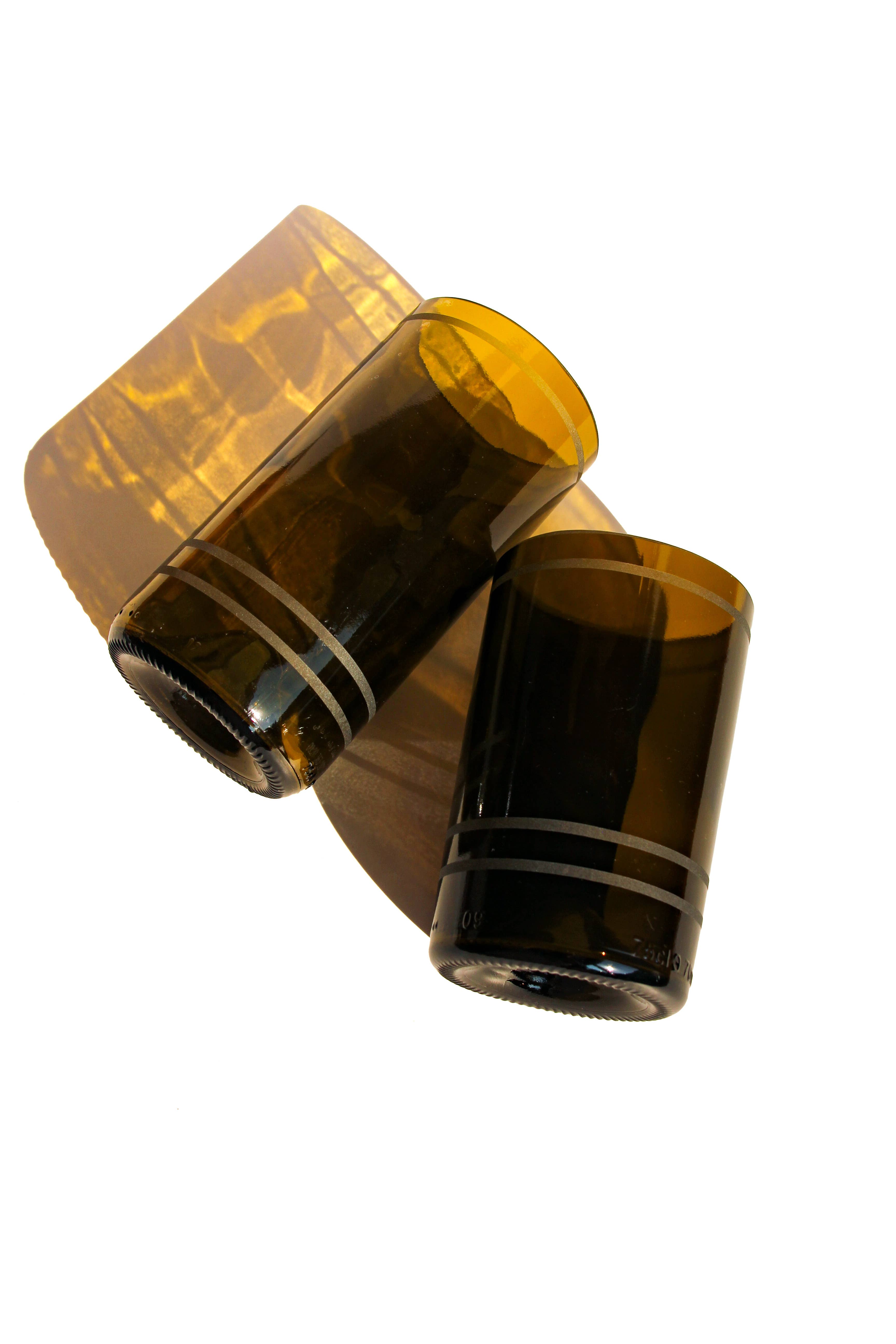 Ethical Global - Wholesale Drinking Glass/Cup - Estekana Eco Drinking Glasses Upcycled 2 Pack - 12/16 Oz.16