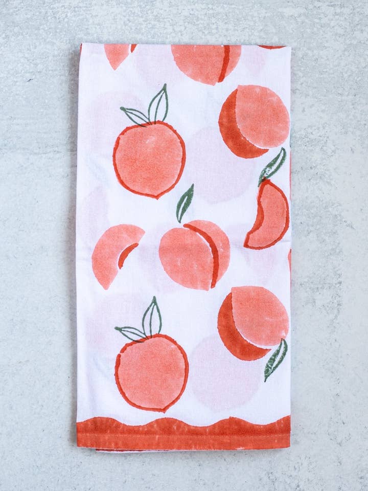 Tea Towel - Peach for wholesale by Mended