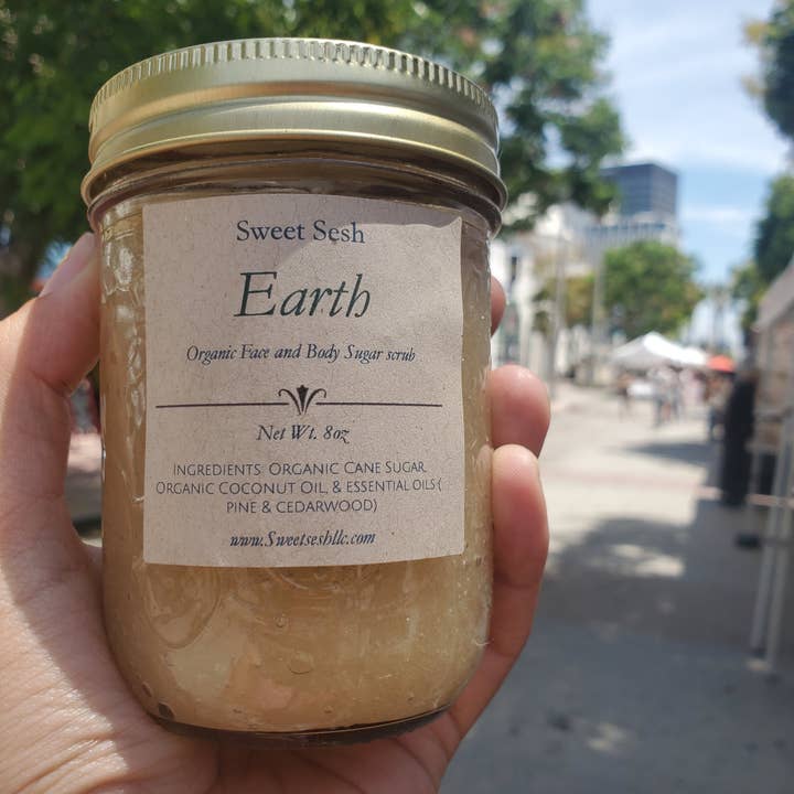 Earth Face & Body Sugar Scrub for wholesale by Sweet Sesh