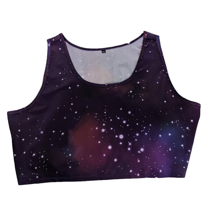 Galaxy Crop Top Binder for wholesale by Bibipins