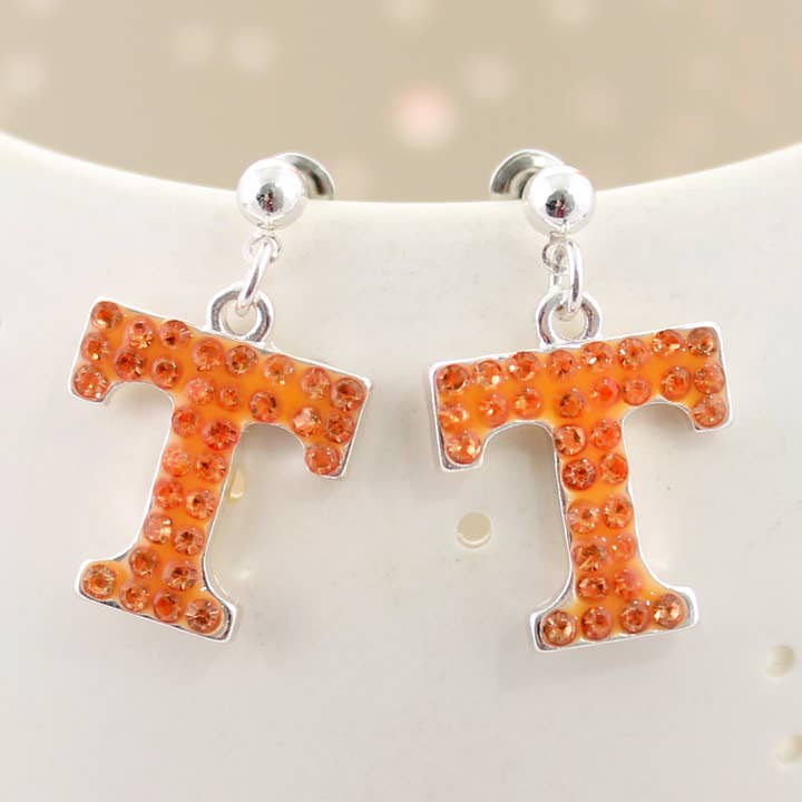 Tennessee Crystal Logo øreringe for engroshandel hos Seasons Jewelry