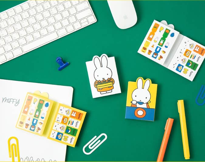 K-Wonderland - Wholesale Sticky Notes - Miffy 4-Fold Sticky Memo Set — Licensed Stationery Collectio9