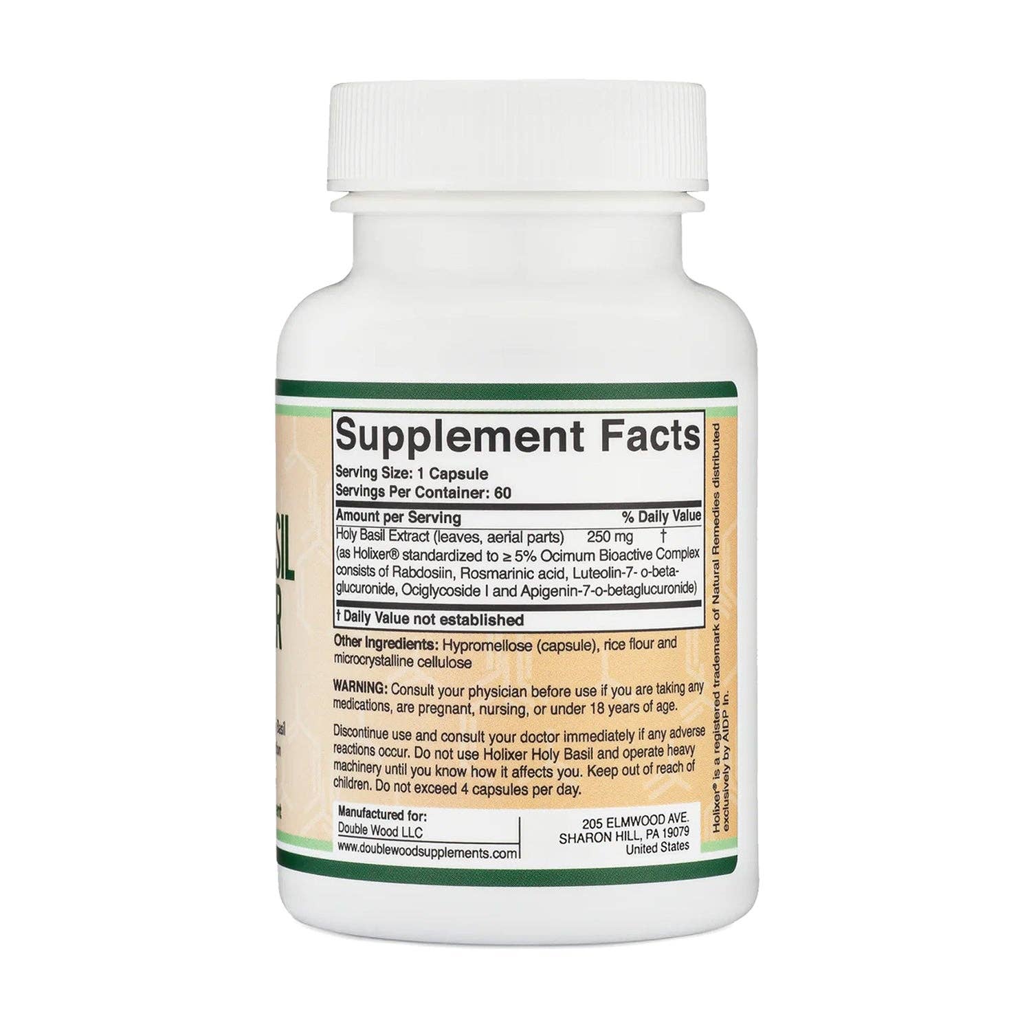 Double Wood Supplements - Wholesale Oral Supplement/Vitamin - Holixer Holy Basil Extract2