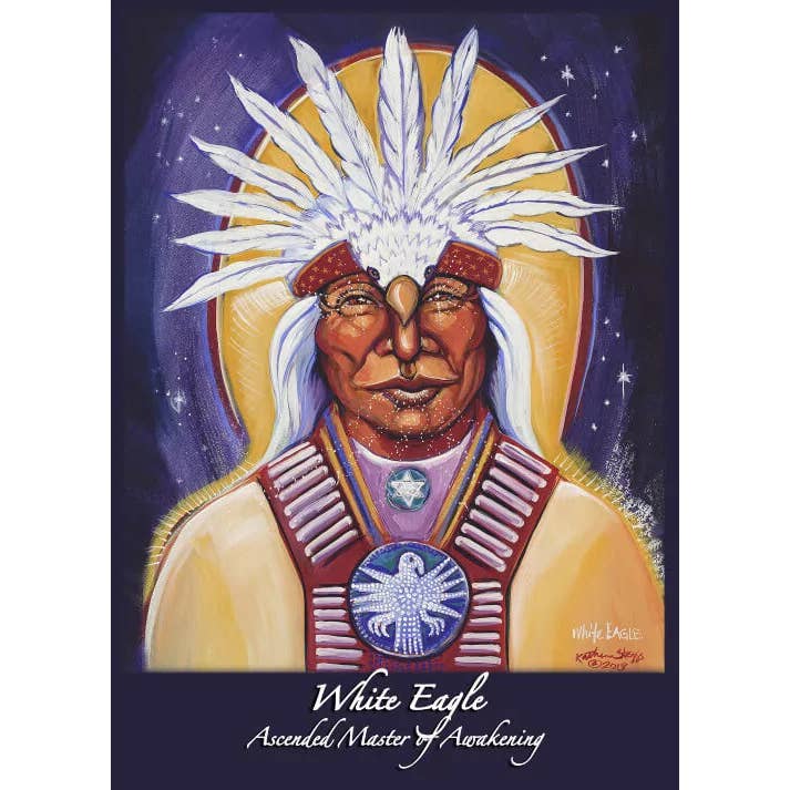 Katherine Skaggs - Vendita all'ingrosso Biglietti religiosi - Biglietto d'altare con aquila bianca del Maestro Asceso