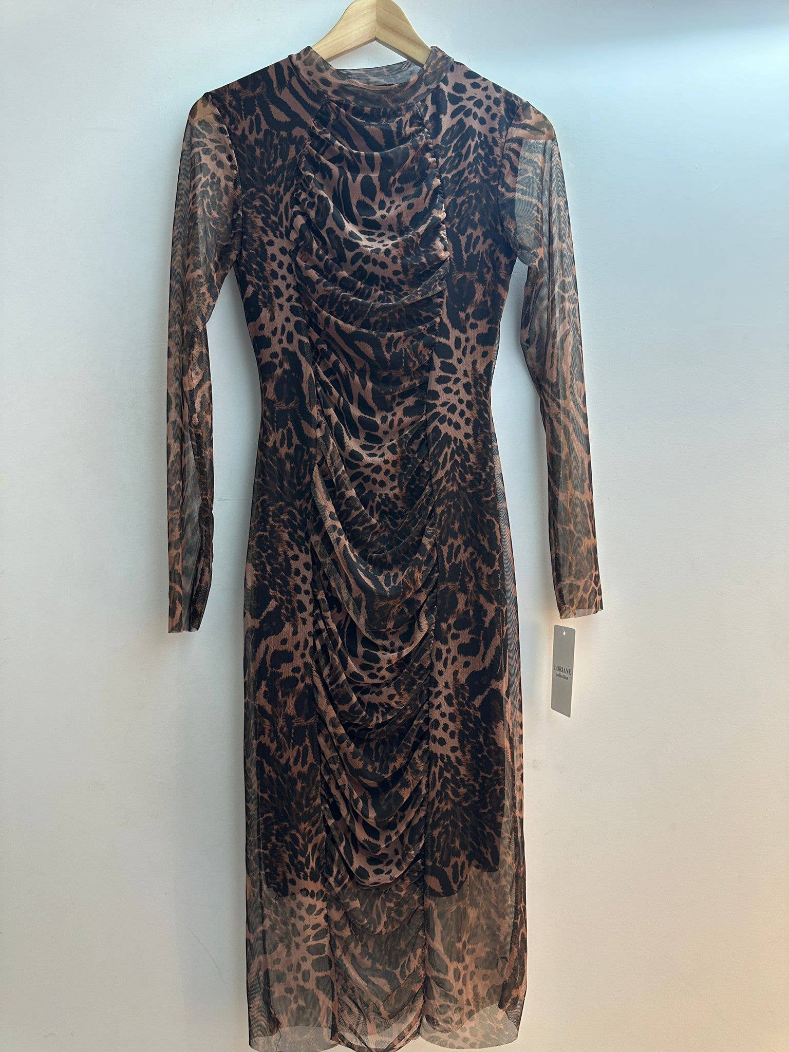 LORIANE - Wholesale Dress - Women's - 6818 One Size Bodycon Print Maxi Dress 12