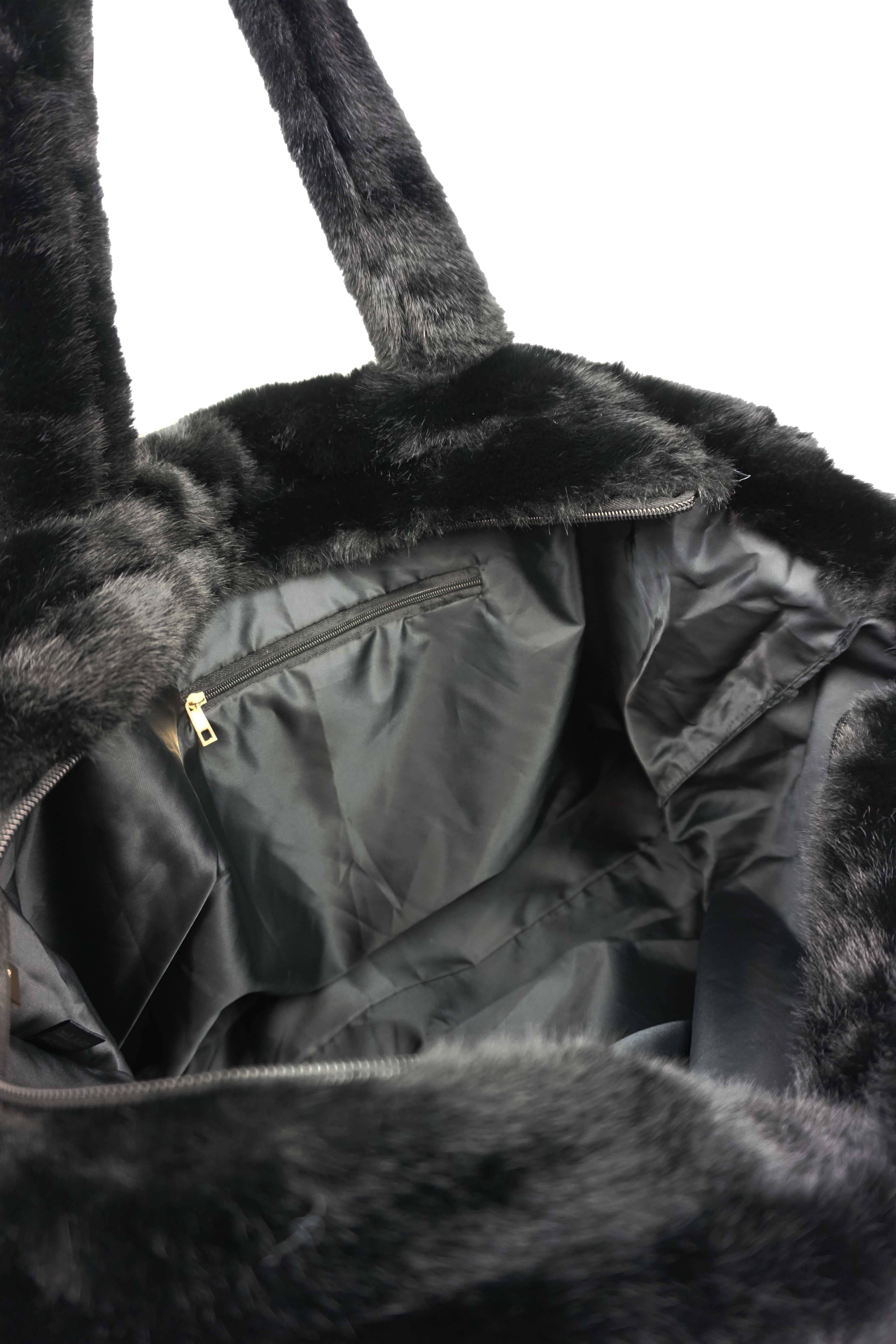 Anais - Wholesale Tote Bag - Women's - Faux fur tote bag S02332