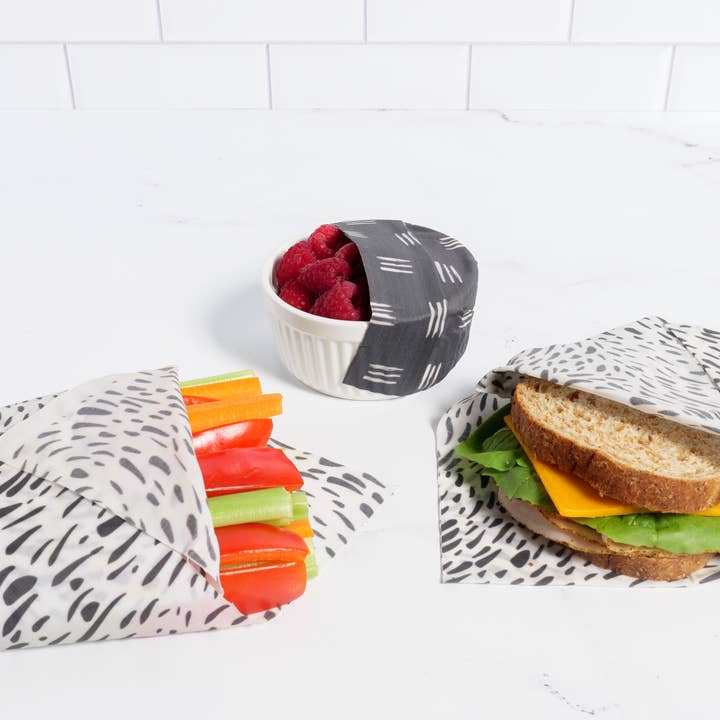 Z Wraps 3-Pack Reusable Beeswax Food Wrap in Rhys/Deryn for wholesale by Z Wraps