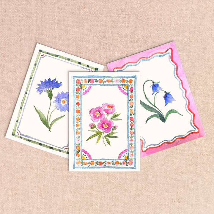Antiquaria - Wholesale DIY Craft Kit - Mini Watercolor Painting Kit: Flowers2