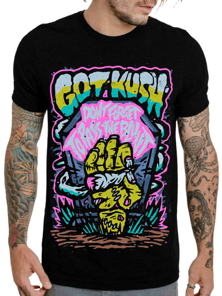 Black Bogarting Men's Graphic T-Shirt for wholesale on Faire
