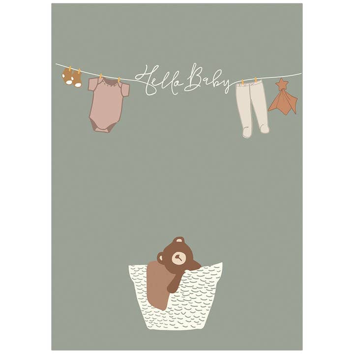 Panier d'ourson - Carte de baby shower pour la vente par Legacy