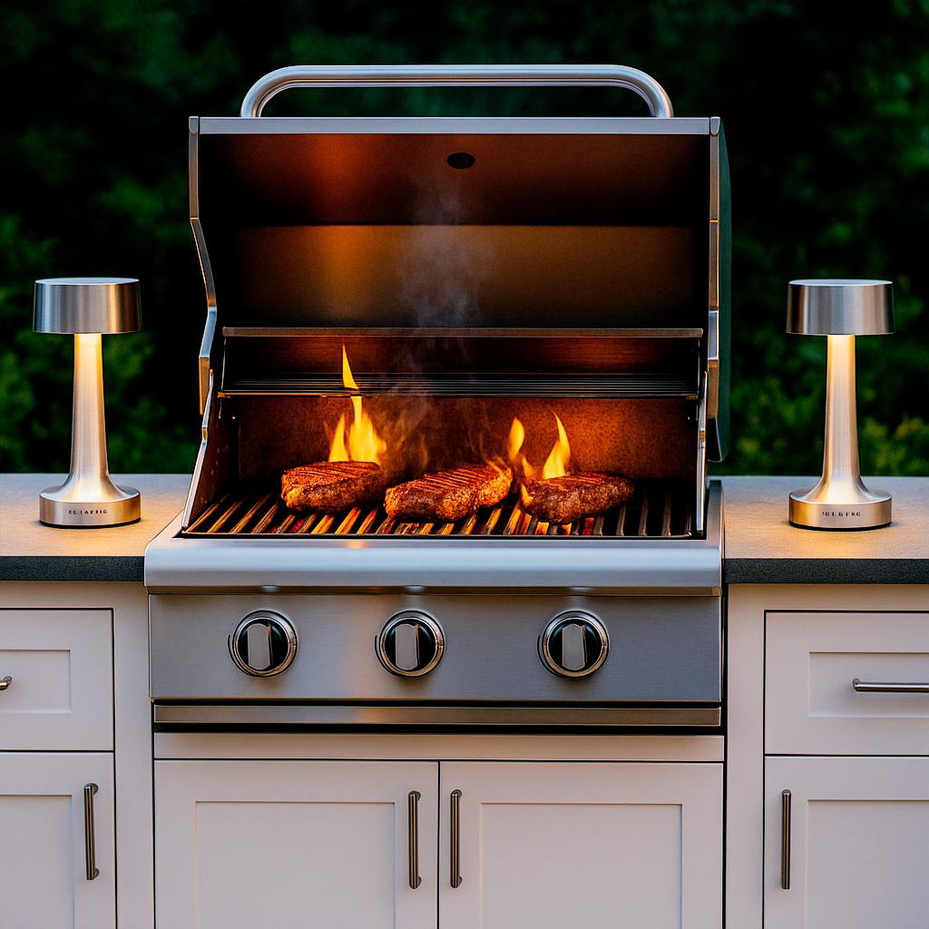 One Preevay Luxury Home Furniture & Decor - Vente Lampes d'appoint/de bureau - Lampe de Table Grace Hospitality - Commodité sans Fil - Rechargeable - Résistante à l'Eau10