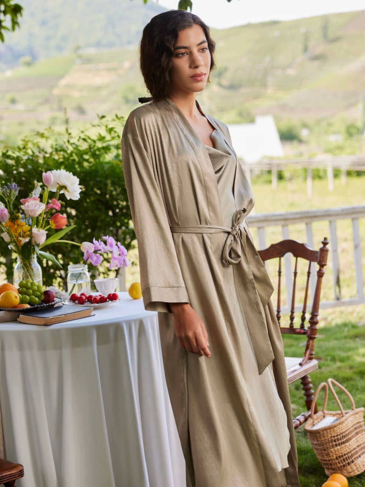 Ulivary – Großhandel Schlafanzug-Set – Damen – Elegantes Robenkleid & Pyjama-Set Braut25