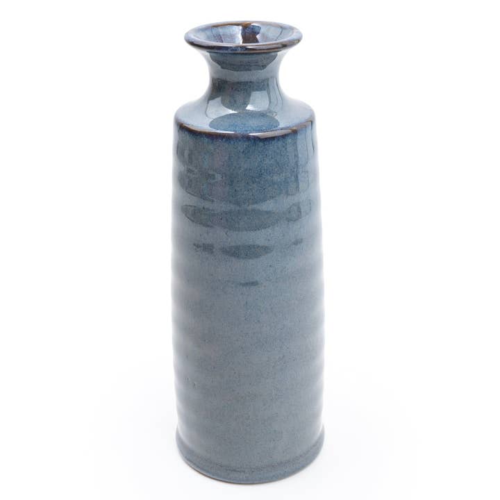 Candlelight Products Ltd – wholesale Vase – 22.8CM BOTTLE VASE REACTIVE BLUE