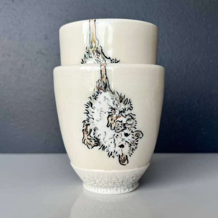Lucy Nilan Studios - Wholesale Drinking Glass/Cup - Possum Tumblers9