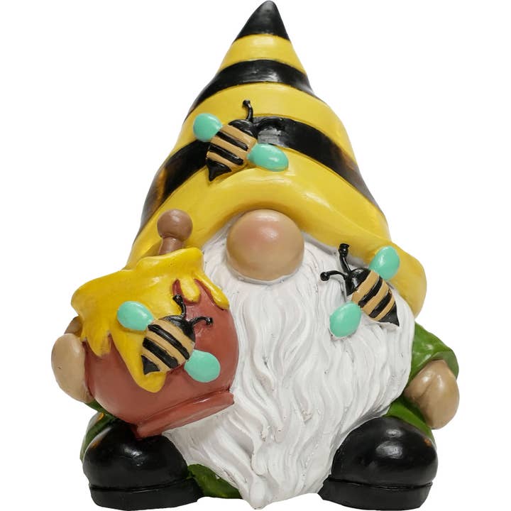 Bee Gnome Garden Statue for wholesale by Spoontiques, Inc