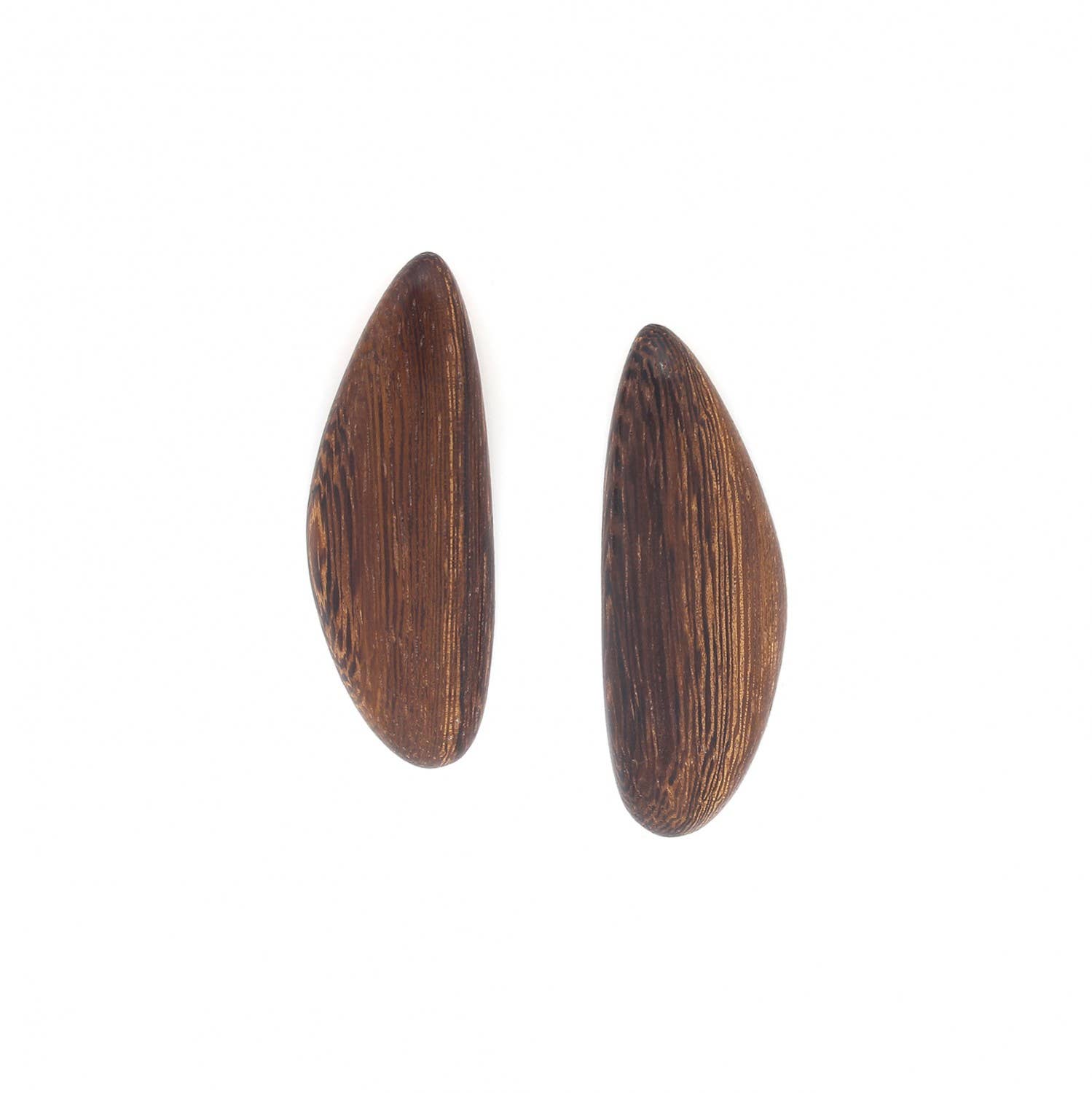 Nature Bijoux - Wholesale Hangende/ronde oorbellen - KOMODO eenvoudige houten oorstekers0