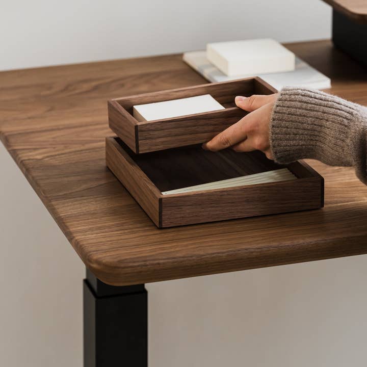 Oakywood - Wholesale Desk Tray - Stackable Valet Tray – Modular Wooden Desk Organizer2