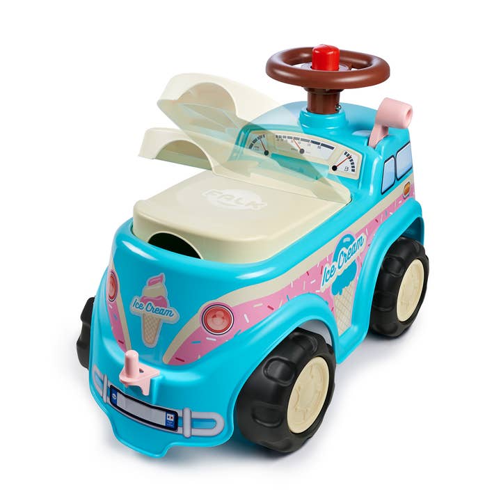 American Hobbies & Merchandising - Wholesale Toy Car/Truck - Kids - Ice Cream Truck Ride-on Vehicle Toy W/ accessories 1-3 Y