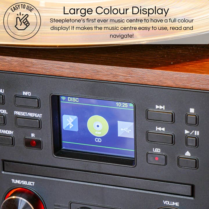 Steepletone UK Ltd – wholesale Speakers – Austin - Record Player, CD Player DAB Radio and MP3