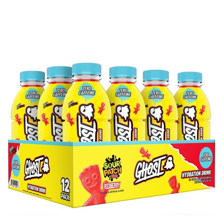 I Got Your Candy - Wholesale Sports/Energy Drink - Ghost Hydration Drink Sour Patch Kids Redberry 16.9oz - 12ct