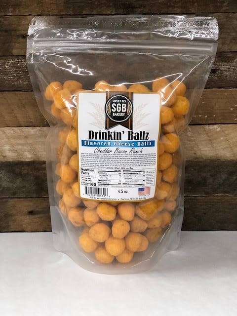 Sweet G's Bakery - Drinkin’ Pretzels™ - Wholesale Puffed Snack - Assortment #CB-3 Flavored Cheese Balls (30 - 4.5oz bags)