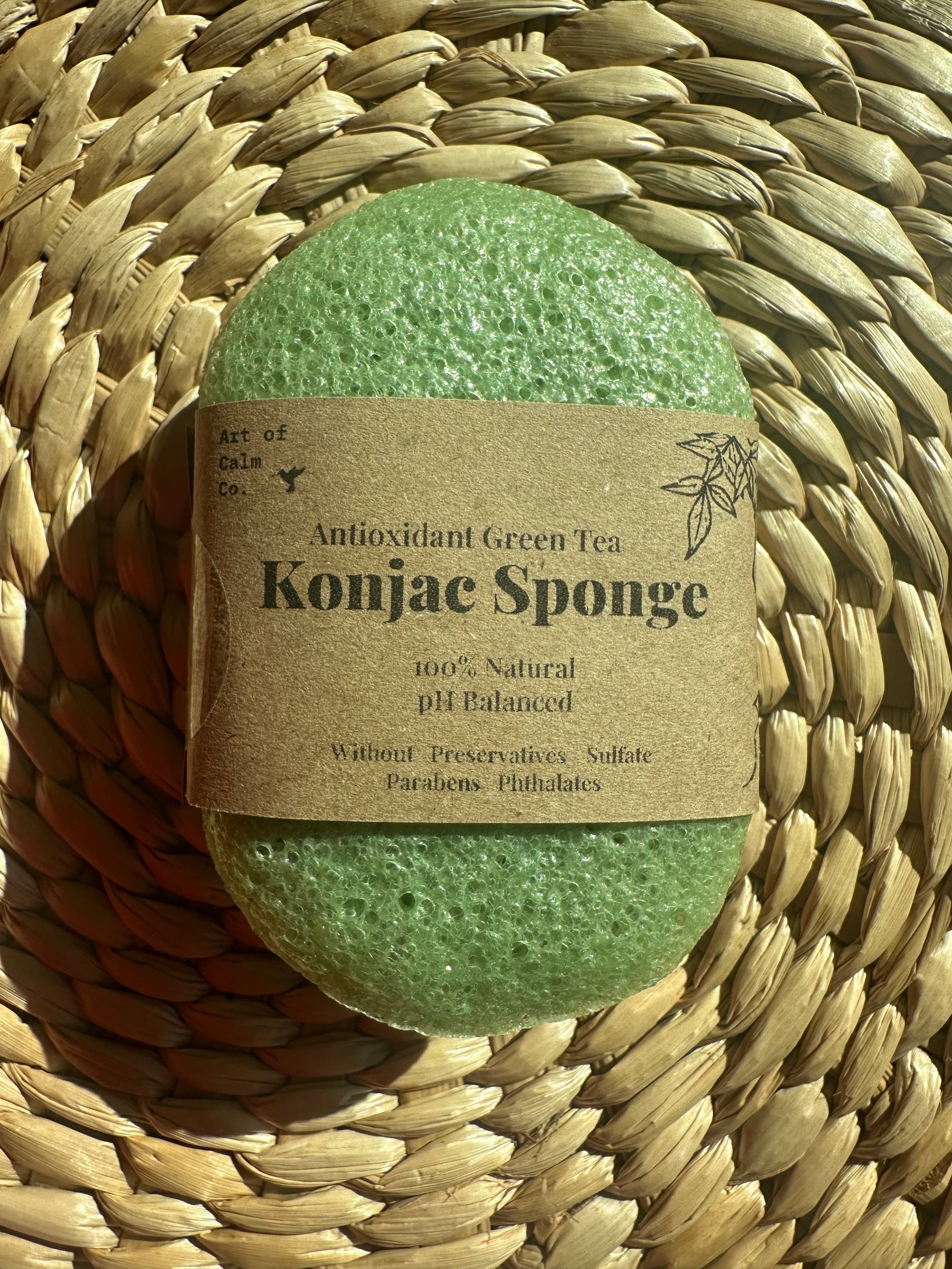 Art of Calm Co. - Vendita all'ingrosso Spugne da bagno morbide e a rete - Spugna ecologica Konjac 100% naturale | Biodegradabile 4