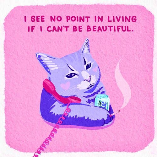 “No Point In Living” Art Print for wholesale by Big Bad Mullet