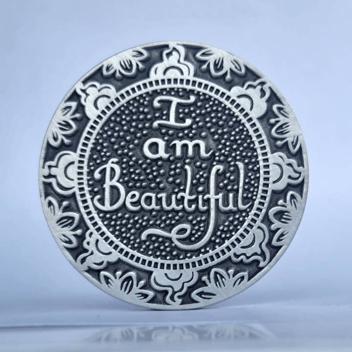 Mantra Medallions - Vendita all'ingrosso Moneta/gettone ricordo - Medaglione «I Am Beautiful Mantra»5