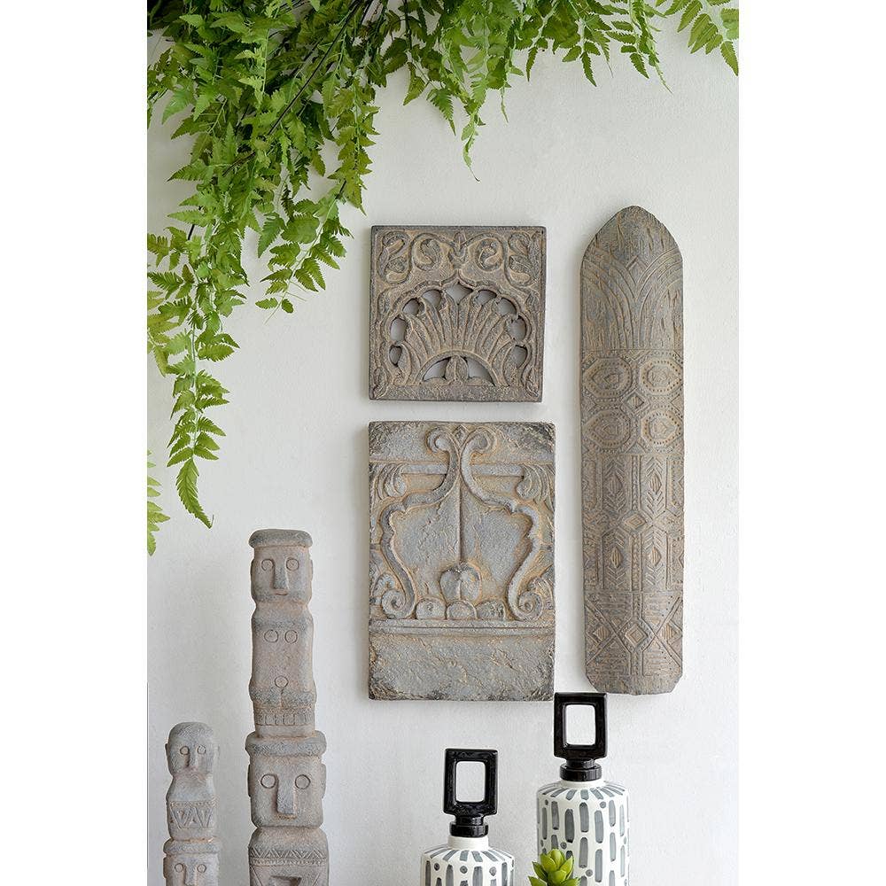 A&B Home Group Inc. - Wholesale Decorative Figurine - 8x2x17" Regal Crest Magnesium Wall Plaque4