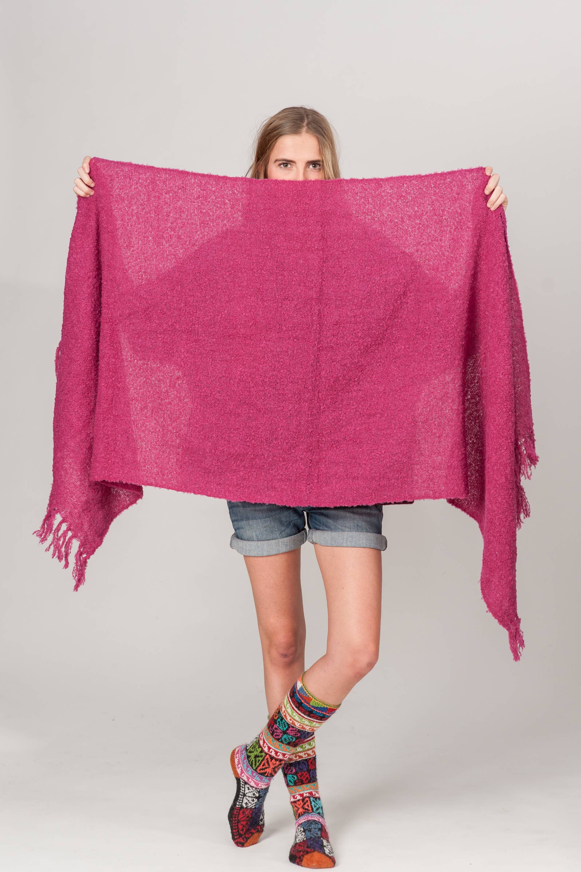 Be ALPACA - Wholesale Scarf - Women's - Bouclé Alpaca Scarf or Chall - VARIOUS COLORS6