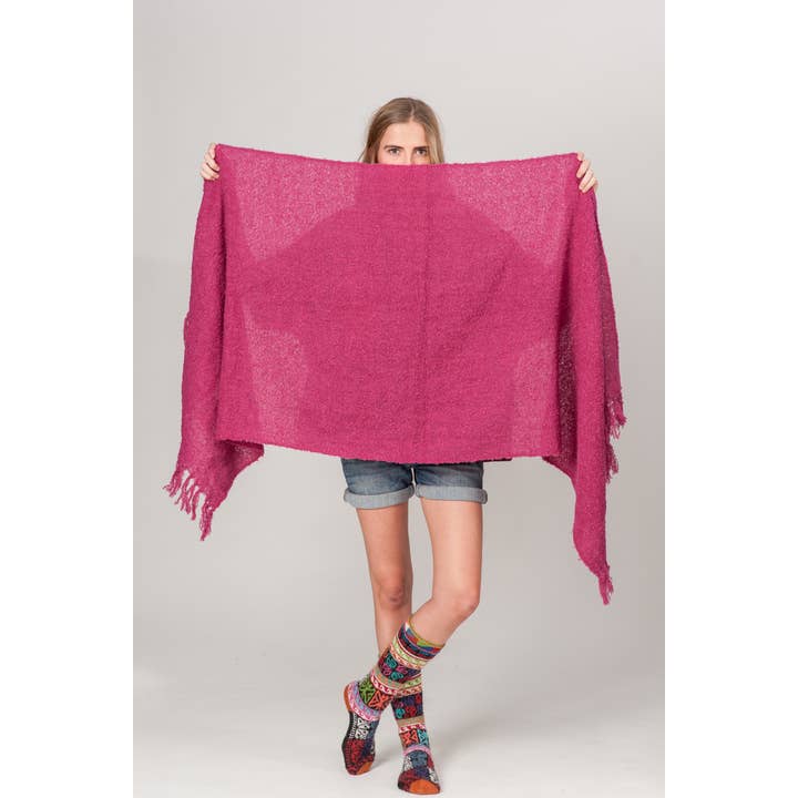 Be ALPACA - Wholesale Scarf - Women's - Bouclé Alpaca Scarf or Chall - VARIOUS COLORS6