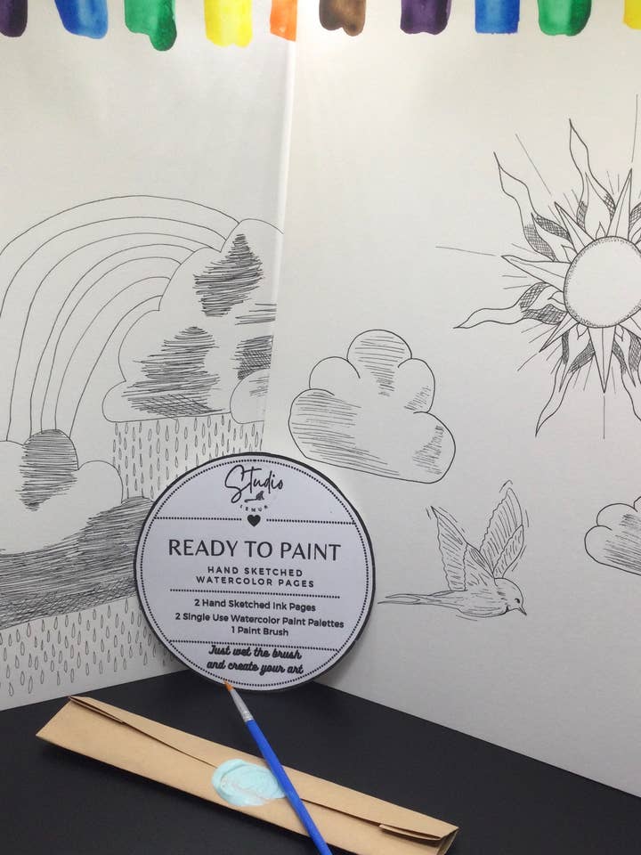 Klaar om pagina's te schilderen - Sky Dreams voor wholesale door Studio Lemur