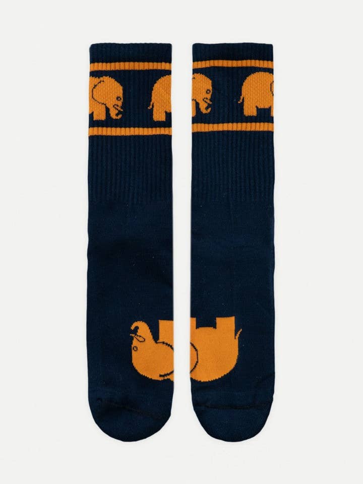Navy Bamboo Athletic Socks for wholesale by Trendsplant Clothing