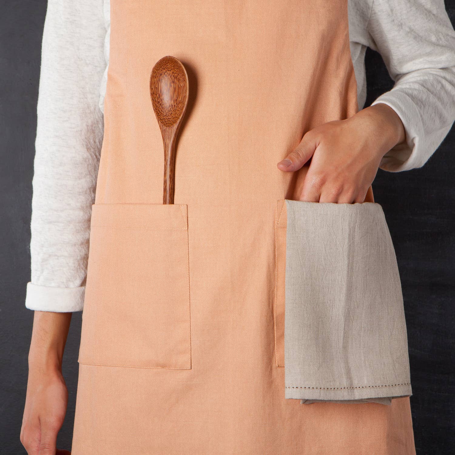 Danica Outlet Store - Wholesale Apron - Heirloom Nectar Stonewash Apron2