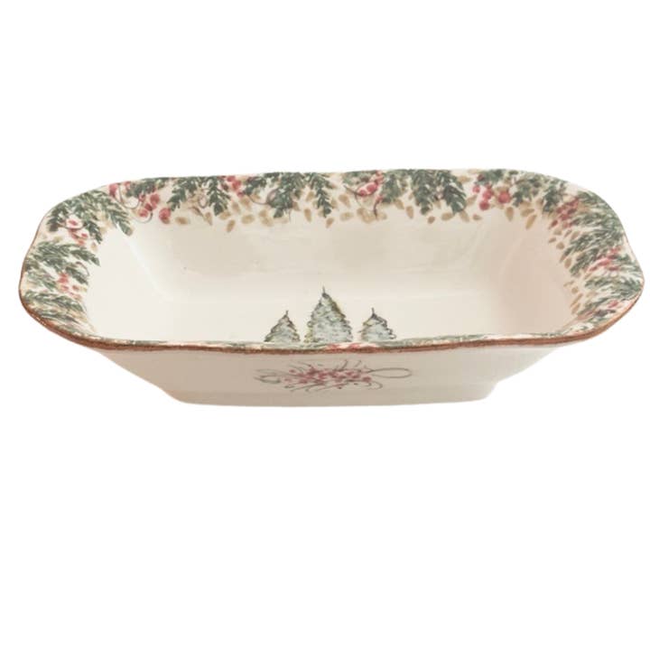Fuente Rectangular Natale - NUEVO para venta al por mayor de Arte Italica & Crown Linen Designs