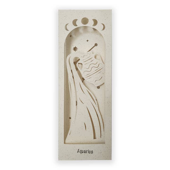 Signet 3D du zodiaque Verseau pour la vente par Lione & Sheikh