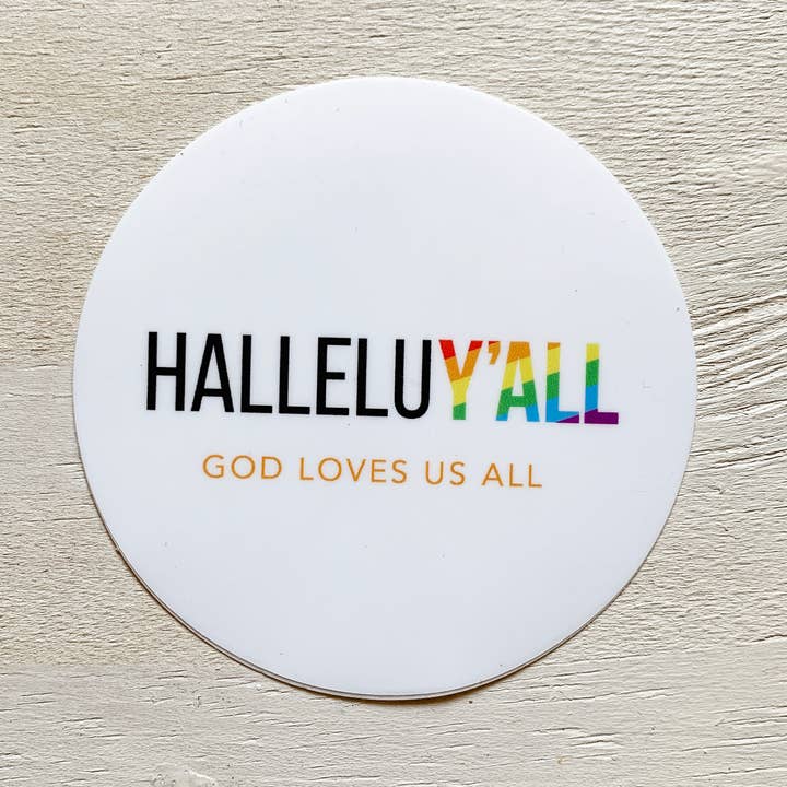 adesivo in vinile (Halleluy'all) per la vendita all'ingrosso da parte di Dandelion Design