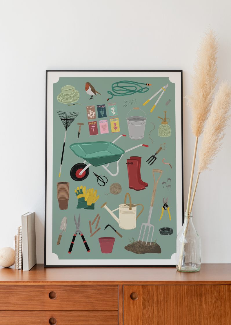 Bea Baranowska Illustration – wholesale Art print – The Potting Shed Print5