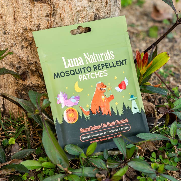 Luna Naturals - Wholesale Insect Repellent - Kids Mosquito Repellent Patches | Fresh & Herbal | 90 Pack